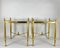 Vintage Hollywood Regency Gilt Bronze and Glass Coffee Tables, France, 1960s, Set of 2 2