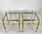 Vintage Hollywood Regency Gilt Bronze and Glass Coffee Tables, France, 1960s, Set of 2 3