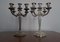 Italian Candleholders in Silver, 1980s, Set of 2, Image 1