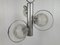 Italian Hanging Lamp in Chrome and Glass, 1970s, Image 2
