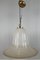 Lámpara italiana con forma de campana de cristal de Murano, años 70, Imagen 1