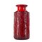 Vintage Ceramic Structure Vase in Red Black from Carstens Tönnieshof Pottery, 1970s, Image 1