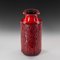 Vintage Ceramic Structure Vase in Red Black from Carstens Tönnieshof Pottery, 1970s 4
