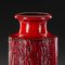 Vintage Ceramic Structure Vase in Red Black from Carstens Tönnieshof Pottery, 1970s 5