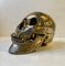 Vintage Bronze Sculpture Cast of a Human Skull, 1950s 2