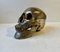 Vintage Bronze Sculpture Cast of a Human Skull, 1950s 11