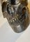 Escultura vintage de bronce de un cráneo humano, años 50, Imagen 6