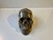 Vintage Bronze Sculpture Cast of a Human Skull, 1950s 5