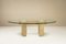 Dining Table in Concrete, Wood, and Glass by Giovanni Offredi for Saporiti, Italy, 1990s, Image 1