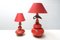 Art Stacking Ceramic Table Lamps by Greta Beuckelaere, Belgian, 1990s, Set of 2 1