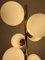 German Brass Sputnik Floor Lamp with 7 Opaline Glass Balls, 1970s 4