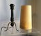 Lámpara de mesa trípode vintage, años 50, Imagen 5
