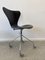Model 3117 Swivel Office Chair in Black by Arne Jacobsen for Fritz Hansen, Denmark, 1960s, Image 2