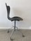 Model 3117 Swivel Office Chair in Black by Arne Jacobsen for Fritz Hansen, Denmark, 1960s, Image 5