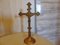 Art Deco Brass Standing Cross with Jewish Star, 1920s, Image 7