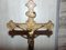 Croix Art Déco en Laiton avec Etoile Juive, 1920s 3