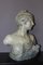 Buste de Jeune Femme en Céramique à Patine Bleu-Vert par Léopold Bernard Bernstamm pour Emile Muller, 1890s 11