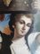 Mujer con flores, década de 1800, óleo sobre lienzo, Imagen 3
