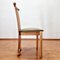 Sedie da pranzo Mid-Century moderne in legno e sedie Vervet, Italia, anni '80, set di 4, Immagine 7