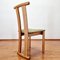 Mid-Century Modern Esszimmerstühle aus Holz & Vervet Stühlen, Italien, 1980er, 4 . Set 9