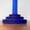 Postmodern Blue Glass Candleholder, 1990s 5