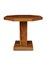 Art Deco Octagonal Walnut Lamp Table on a Squared Column Plinth, 1930s 3