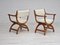 Danish Model Kurul Armchairs in Oak and Sheepskin by Henning Kjærnulf, 1960s, Set of 2 24