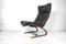 Norwegian Leather Lounge Chair by Ingmar Relling for Westnofa, 1960s 1