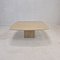 Italian Coffee Table in Travertine, 1980s, Image 1