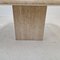 Italian Coffee Table in Travertine, 1980s, Image 9