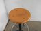 Adjustable Stool in Beechh and Iron,1970s 7