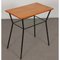 Vintage Beistelltisch aus Metall & Holz, 1960er 4