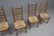 French Provincial Oak Chairs, 1960s, Set of 5, Image 12