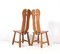 Brutalist Oak Dining Room Chairs by Kunstmeubelen De Puydt, Belgium, 1970s, Set of 7 5