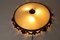 Brass and Glass Ceiling Lamp from Kaiser Idell / Kaiser Leuchten, 1950s, Image 12
