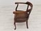 Vintage Scandinavian Armchair in Leather and Oak, 1950s 3