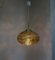 Ceiling Light Ellipse in Amber Colors-Colorless Glass & Brass from Doria Leuchten, 1970s 4