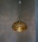 Ceiling Light Ellipse in Amber Colors-Colorless Glass & Brass from Doria Leuchten, 1970s, Image 4