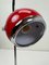 Space Age Eyeball Table Lamp in Chromed and Red Steel, Italy, 1970s 5
