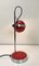 Space Age Eyeball Table Lamp in Chromed and Red Steel, Italy, 1970s, Image 13