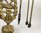 Baroque Fireplace Bronze Accessories and Forged Stand, Set of 5 3