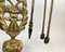 Baroque Fireplace Bronze Accessories and Forged Stand, Set of 5, Image 3