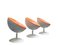 Space Age Italian Ball Swivel Armchairs, 1970s, Set of 3 3