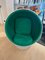 Finnish Ball Chair in Green and White by Eero Aarnio for Adelta, 1980s 2
