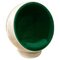 Finnish Ball Chair in Green and White by Eero Aarnio for Adelta, 1980s 1