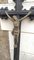 Großes gusseisernes Kreuz mit Jesus Christus, 1850 7