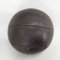 Großer Vintage Medizinball aus schwarzem Leder, 1930er 9