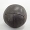 Large Vintage Black Leather Medicine Ball, 1930s 4
