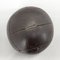 Large Vintage Black Leather Medicine Ball, 1930s 7