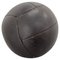 Large Vintage Black Leather Medicine Ball, 1930s 1